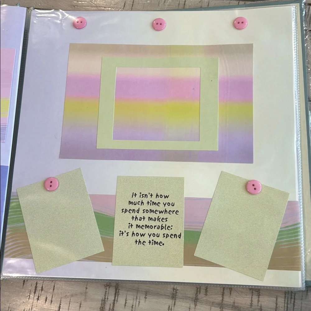 Pre Designed Memory Book Vacation Scrapbook 12 X 12 Just Insert Your Photos